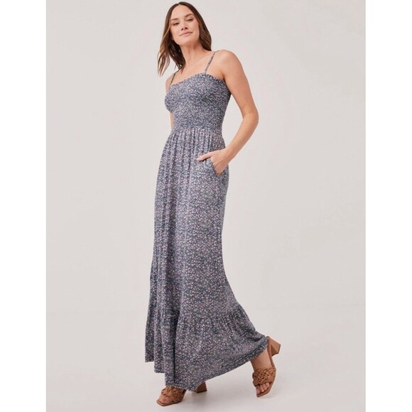 Womens Size L Pact Floral Maxi Dress EUC - Picture 1 of 7